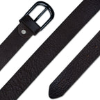 Brown Leather Belt – Black Buckle