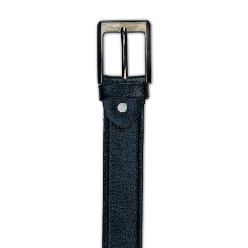 Brown Leather Belt – Black Buckle
