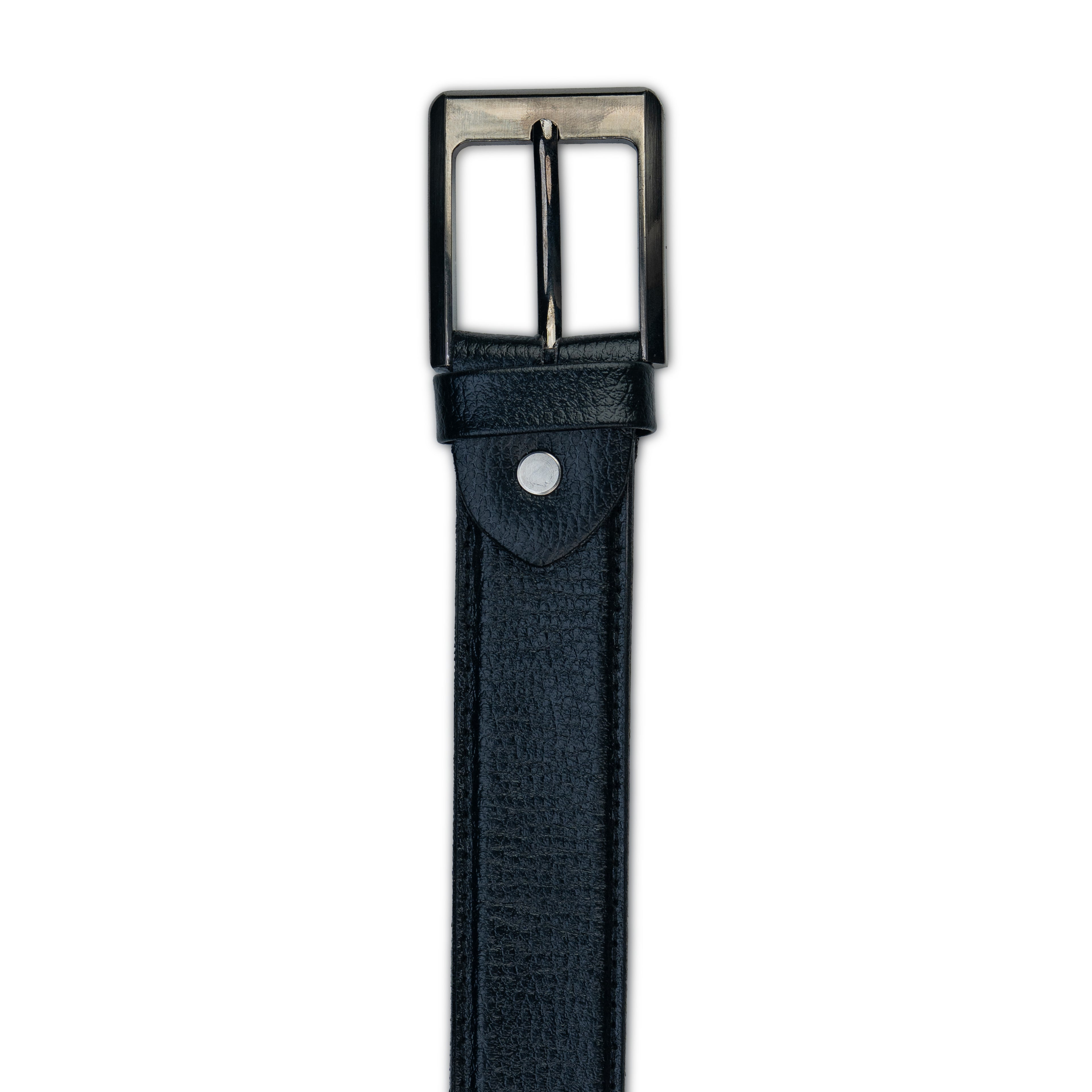 Brown Leather Belt – Black Buckle