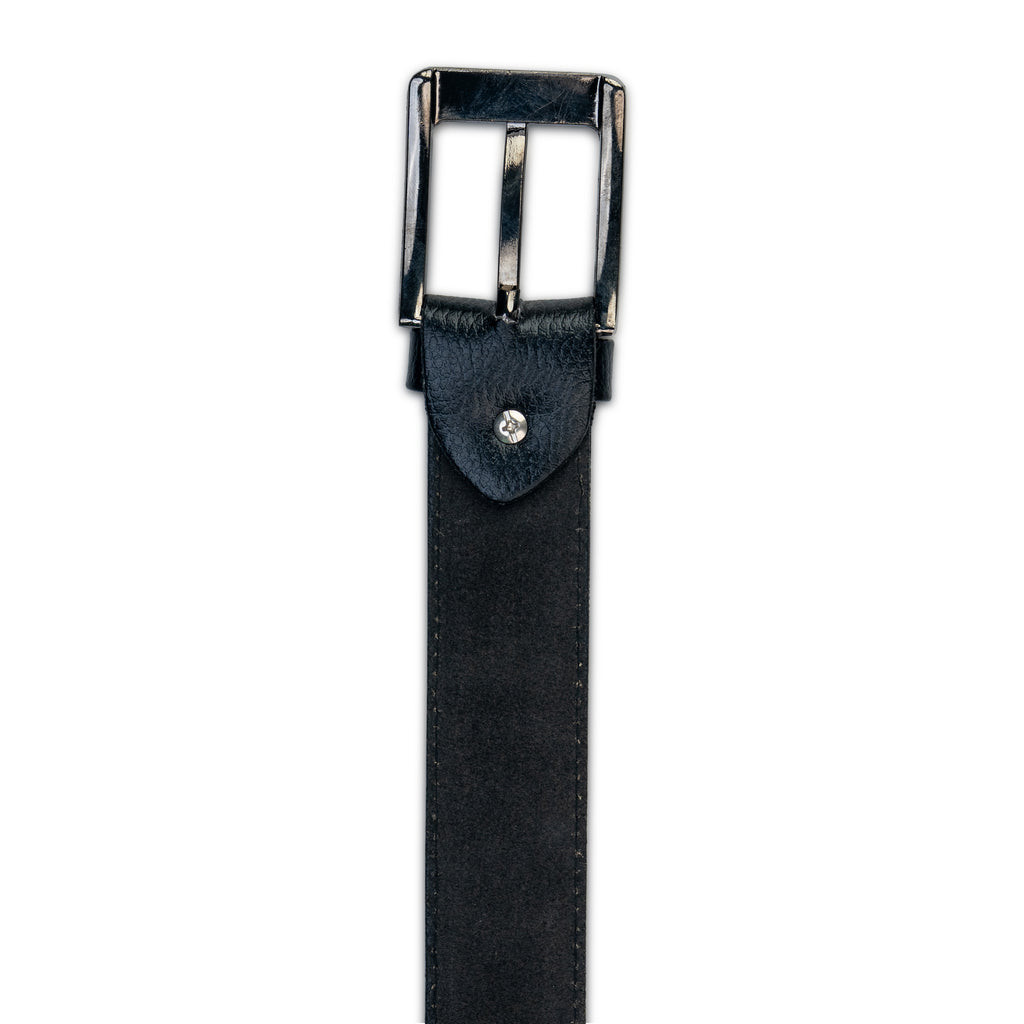 Brown Leather Belt – Black Buckle