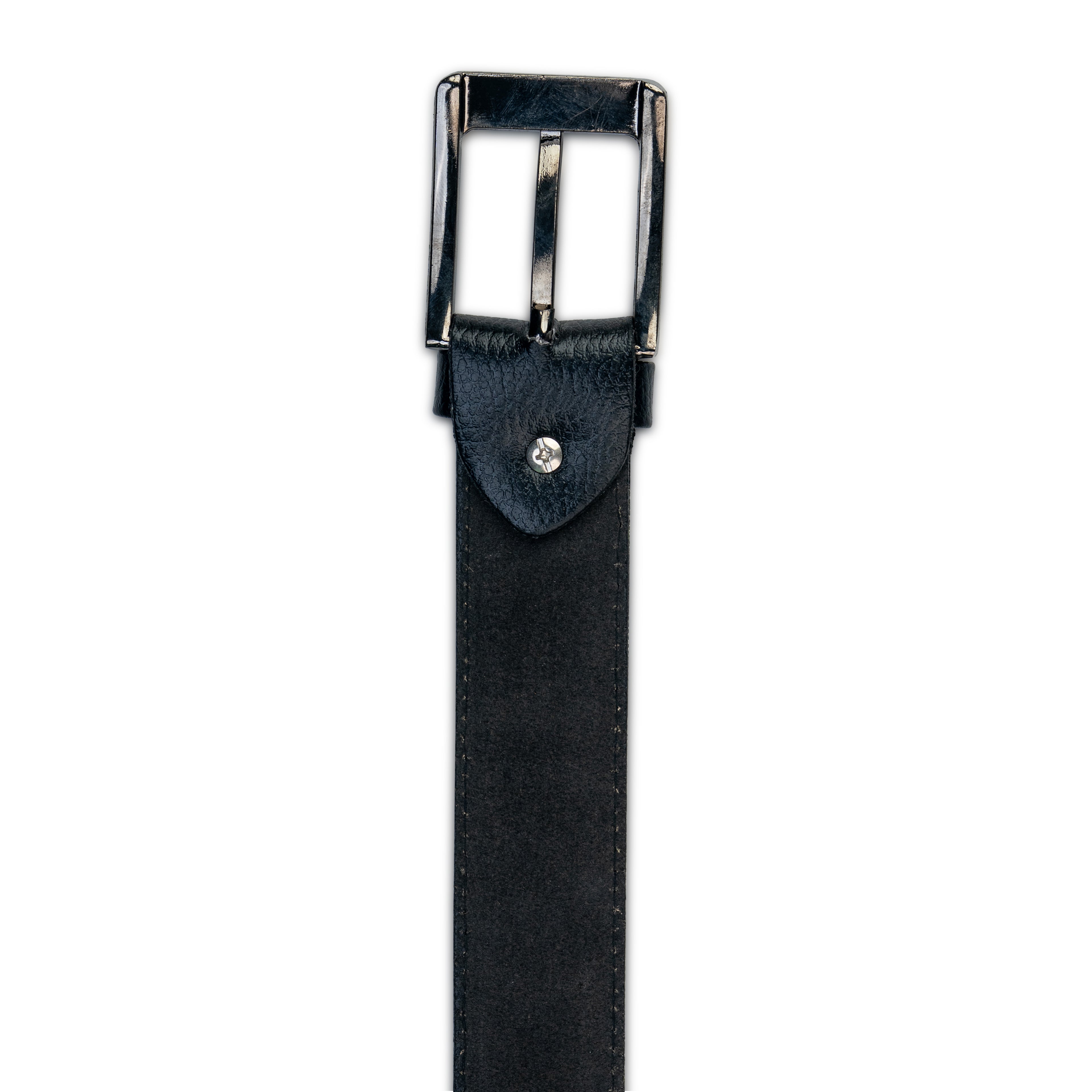 Brown Leather Belt – Black Buckle