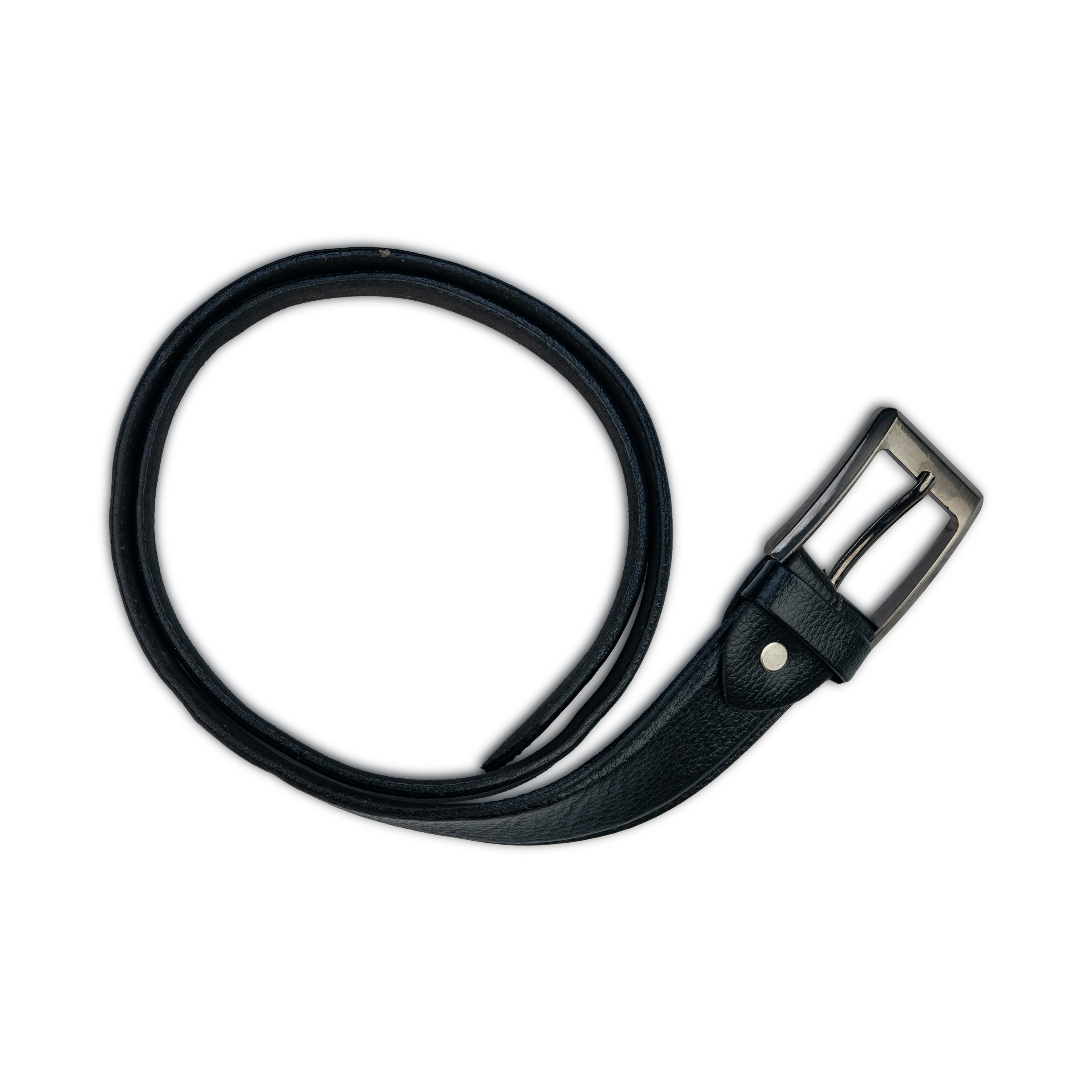 Brown Leather Belt – Black Buckle