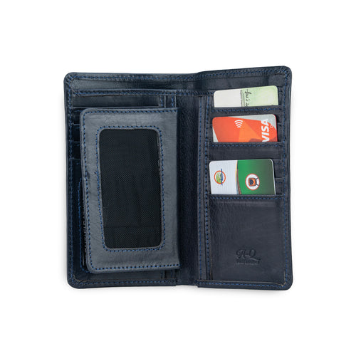 Black 100% Leather Passport Holder