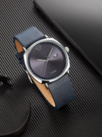 TOMI T-044 Men's Watch Quartz Date Leather Strap