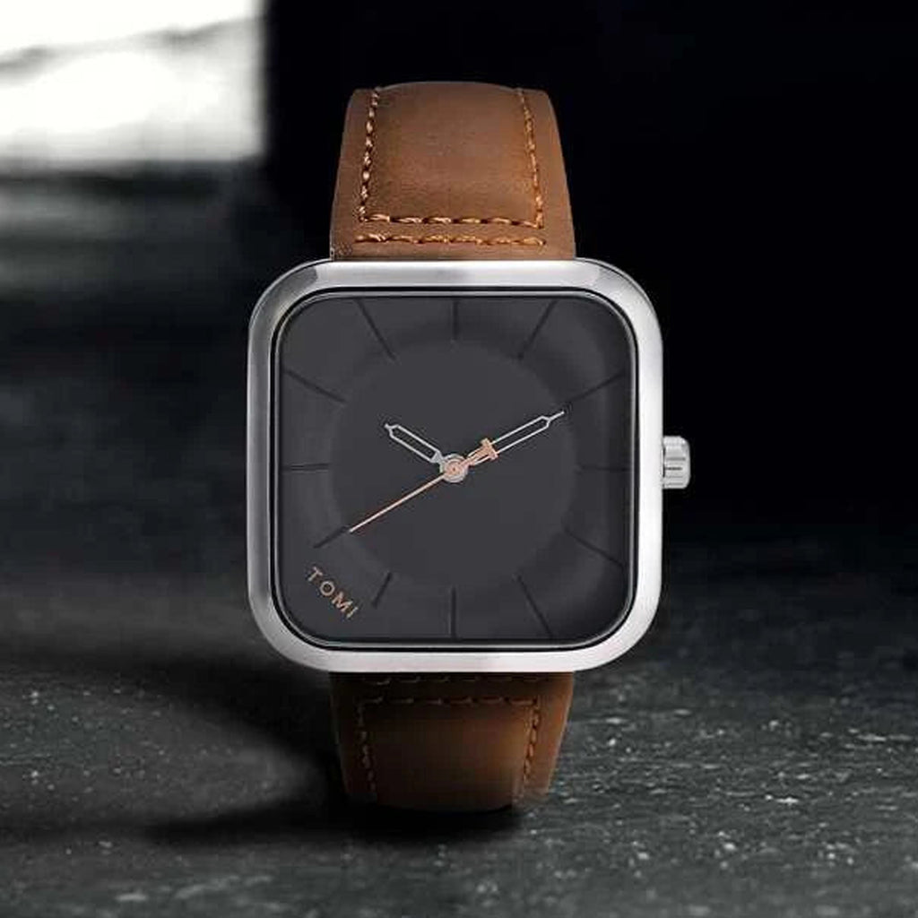 TOMI T-093 Men's Wrist Watch Square Dial